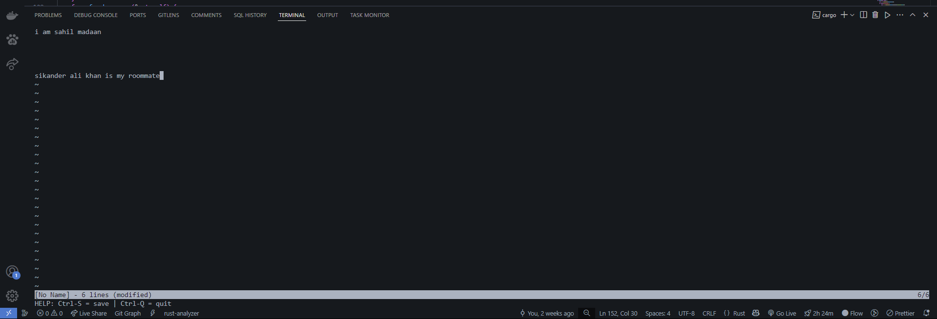 BLINK – Rust-Based Text Editor