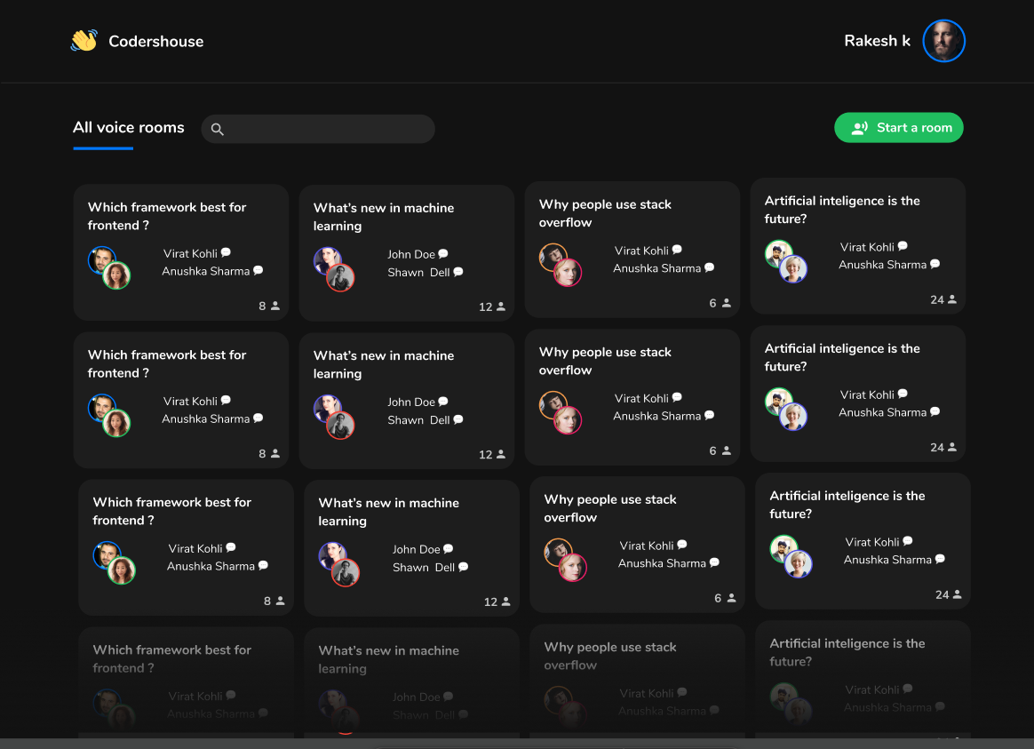 Coderhouse – Real-Time Audio Rooms