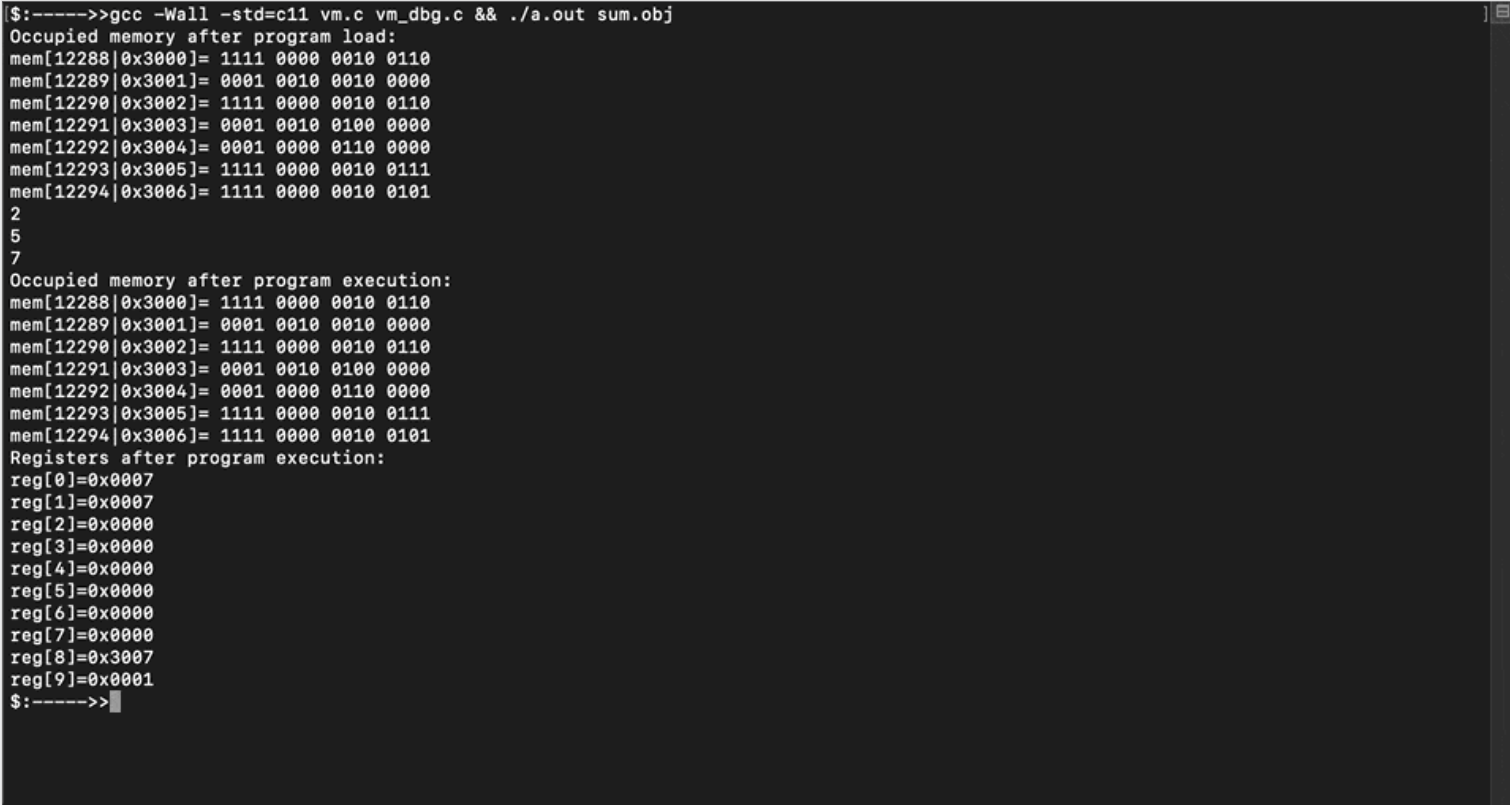 CVM – Virtual Machine in C